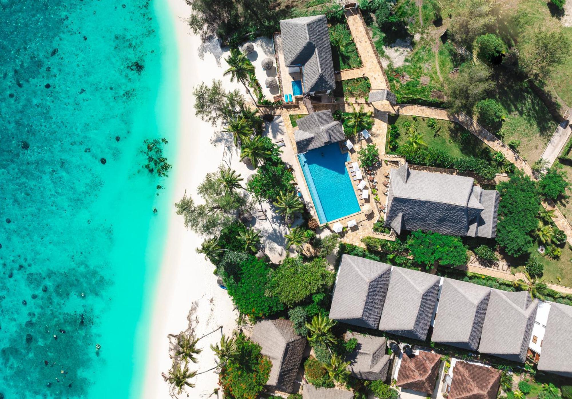 Zanzibella Hotel & Spa Kiwengwa  Kültér fotó Aerial view of the resort